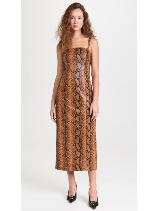 Kitri Dresses & Skirts - KITRI Ursula Snakeskin Vinyl Dress NWT - Size 2